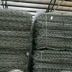 <span class=keywords><strong>PVC</strong></span> mạ kẽm gabion lưới đá giỏ lục giác dệt ngắn xoắn dây lưới hộp dệt gabion nệm cho bờ sông - Product Image 2