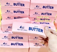 Caja Sorpresa de Barra de Mantequilla Simulada Sin Presión, Blanda y Aprietable, con Forma de Alimento, Novedad Antiestrés para Aliviar el Estrés