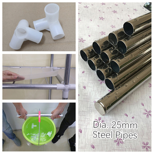 Armoires en tissu <span class=keywords><strong>jumbo</strong></span> pour bébés, italien de bonne qualité, pliables et entièrement assemblé, étagères en métal pour vêtements - Product Image 6