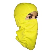 Masque facial unisexe Y2K en polyester noir extensible respirant et imperméable, avec un trou, pour moto