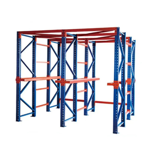 헤비 듀티 스태킹 야외 아연 도금 자동 창고 보관 메 자닌 캔틸레버 눈물 방울 선반 금속 스틸 팔레트 랙 - Product Image 2