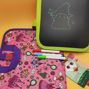 Pizarra Portátil de Doble Cara de Cuero PU para Niños, Lavable, Reutilizable, para Dibujar y Colorear, 4.5 Pulgadas - Product Image 5