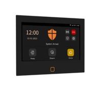 Staniot 4G Tuya Panneau de sécurité intelligent sans fil 7 pouces avec détecteur de mouvement PIR, alarme portable compatible avec Alexa et Google Assistant
