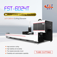 Mesin pemotong Laser 2kw Cnc 6024, peralatan pemotong pipa baja tahan karat mengurangi biaya kerja