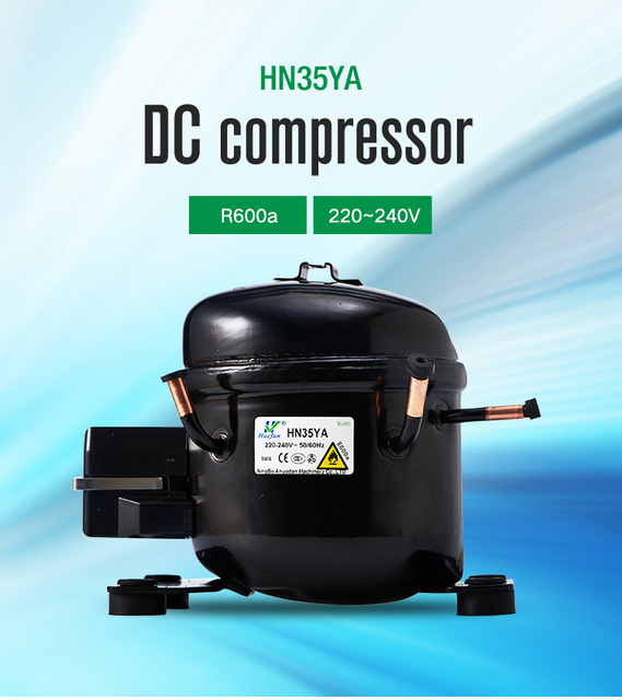 HuaJun Manufacture Customized Package R134a AC/DC Fridge Coiling Air Refrigerator 220W Copper Compressor Freezer