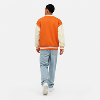 Veste universitaire vintage de haute qualité pour hommes, broderie personnalisée, coque en cuir PU, tissu polyester/coton, service OEM/ODM