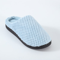 Chaussons d'hiver pour femmes, en mousse à mémoire de forme, doublure en peluche, antidérapants, semelle souple, chauds, pour la maison, vente en gros
