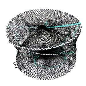 Piège à crabe durable avec 3 entrées Conception à ressort pliable <span class=keywords><strong>pour</strong></span> piège à crevettes, homard et écrevisses - Product Image 1
