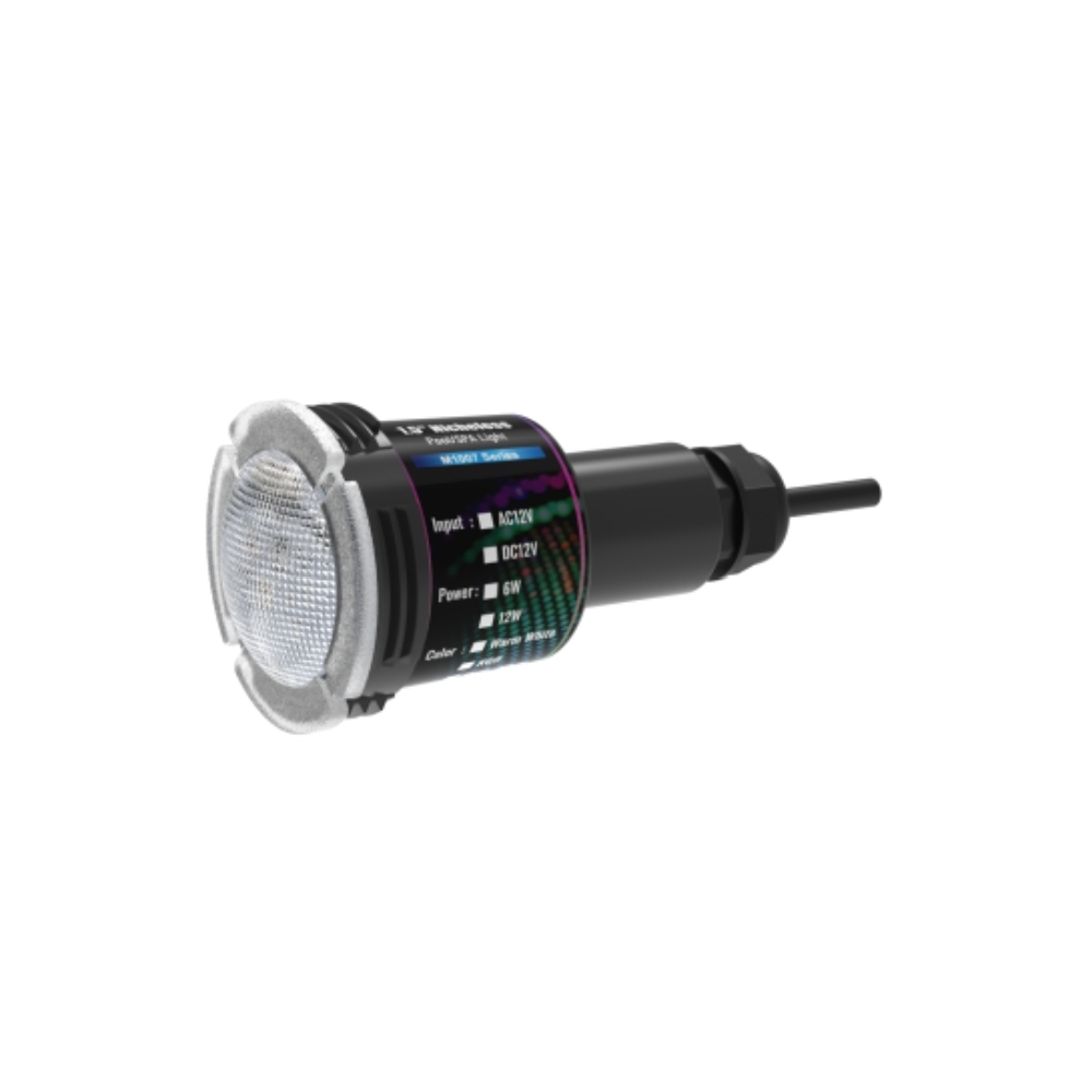 Customizable 12V AC 1.5'' LED Pool Light 6W IP68 Compatible with Pentair and Jandy Systems Threaded Pool Lamp RGBW Smart Control