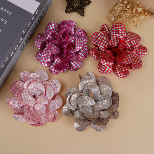 Ramos de Rosas de Tela DIY, Accesorios para el Cabello, Flores Decorativas Tejidas a Mano para el Día de San Valentín, Origen Jinhua - Product Image 2