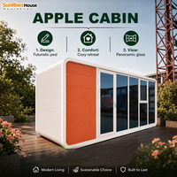 Maison modulaire Apple Cabin entièrement meublée pour entreprise hôtelière