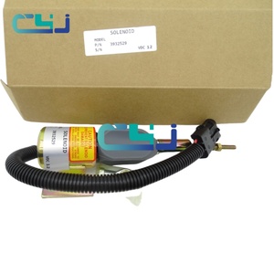 Válvula solenoide de parada 3932529 para motor 6BT5.9, excavadora R210-3 R220-5, solenoide de apagado, piezas de maquinaria de construcción - Product Image 6