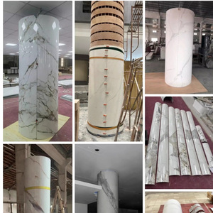 YDSTONE artificielle grande <span class=keywords><strong>dalle</strong></span> de porcelaine de placage Flexible flexion thermique <span class=keywords><strong>dalle</strong></span> de pierre frittée en marbre incurvé - Product Image 6