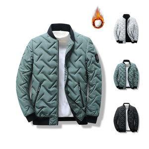 Giacca da <span class=keywords><strong>Uomo</strong></span> Imbottita in Cotone Autunno Inverno Stile Coreano Collo Alto Corto Leggero e Sottile in Velluto all'Ingrosso Top Caldo - Product Image 5