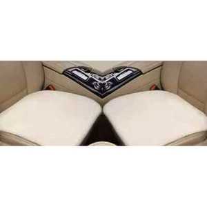 Cojín de asiento de terciopelo blanco de una sola pieza para mayor comodidad en el interior del coche - Product Image 1