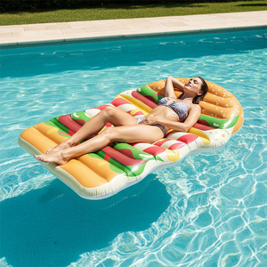 Galleggianti Gonfiabili Personalizzati a Forma di Hamburger in PVC, Materassini Galleggianti Giganti <span class=keywords><strong>per</strong></span> Adulti - Product Image 3