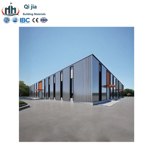 Kit de construction de bâtiment d'entrepôt préfabriqué modulaire en structure acier légère chinoise à assemblage facile avec panneaux sandwich - Product Image 2