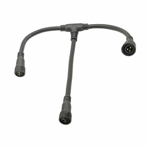 M12/M14/M16 // M19 3-контактный штекер/женский светодиодный формованный кабель для разведения скота силовая линия IP65 водонепроницаемый T-разъем - Product Image 2