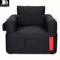 Canapé gonflable portable avec pompe rechargeable intégrée, fauteuil inclinable en tissu Oxford de qualité supérieure pour le camping en plein air, la plage