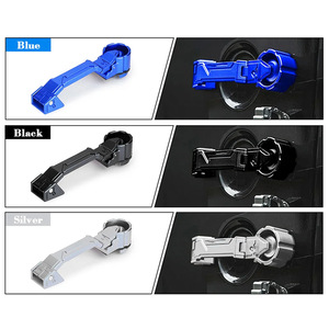 Kit de poignées de porte Jeep Wrangler JK en alliage d'aluminium noir, 5 pièces, installation facile, compatible avec les modèles 07-18 - Product Image 5