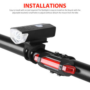 Luz Delantera y Trasera <span class=keywords><strong>para</strong></span> <span class=keywords><strong>Bicicleta</strong></span>, Luces LED Recargables por USB, <span class=keywords><strong>Accesorios</strong></span> <span class=keywords><strong>para</strong></span> Ciclismo al Aire Libre, Equipo de Iluminación <span class=keywords><strong>para</strong></span> <span class=keywords><strong>Bicicleta</strong></span>, Necesario <span class=keywords><strong>para</strong></span> Ciclismo - Product Image 2