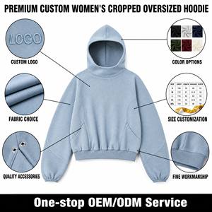 Sweat à capuche structuré personnalisé bleu <span class=keywords><strong>ardoise</strong></span>, col montant, manches raglan, poignets élastiques, coutures courbées, poches zippées, coupe courte, en gros - Product Image 2