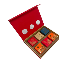 Boîte cadeau rigide haut de gamme personnalisée et écologique en papier avec pelliculage mat pour l'Aïd al-Fitr, le Festival de la Mi-Automne, les bonbons gélifiés et autres aliments