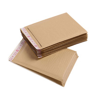 Enveloppes à bulles imprimées de taille personnalisée A2 A3 A4 Emballage d'expédition à bulles d'air Enveloppe en papier kraft brun