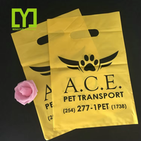 Sac à provisions réutilisable personnalisé avec logo impression par héliogravure à poignée en plastique PE découpé sur la surface du sac rétractable