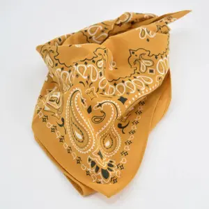 Custom Print Katoenen Bandana 'S Haar Sjaal Tulband Met Uw Logo