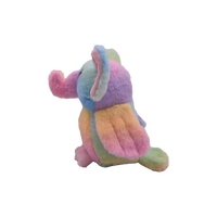 Prix de gros personnalisé beaux animaux en peluche doux 7 pouces oiseau tie-dye éléphant