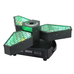 파티 무대 조명을위한 고품질 LED 회전 레트로 효과 조명 RGB 풀 컬러 배경 염색 분위기 조명