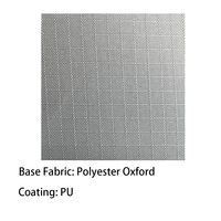 Tissu Oxford en polyester ignifuge gris 210D avec grille de 0,3 cm, conforme aux normes JIS L1091 A1/2, KS K 0585, CAN/CGSB4.2-27.5 pour sacs, sacs à dos ignifuges