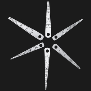 0-70mm Inside Caliper Gap <span class=keywords><strong>Gauge</strong></span> d'alésage Jauge de pente <span class=keywords><strong>Wedge</strong></span> Ruler <span class=keywords><strong>Feeler</strong></span> Cone Clearance Ruler Double Side Scale - Product Image 6