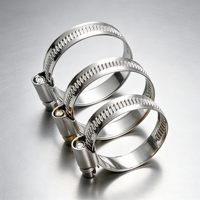 Collier de serrage robuste en acier inoxydable galvanisé à structure vissée pour raccordement de conduites mécaniques