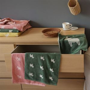 Serviette de bain en coton tissé jacquard à séchage rapide, motif dessin animé - Product Image 4
