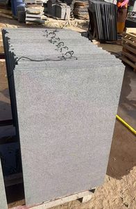 بلاط رصف من الحجر الأزرق البازلتي الرمادي الطبيعي للأرضيات الخارجية، بلاط حجري أزرق بتشطيب مطفي ومعالج بالرمل - Product Image 3