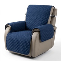 Housse de canapé simple en polyester extensible matelassée à ultrasons, motif brique couleur unie, pour salon familial