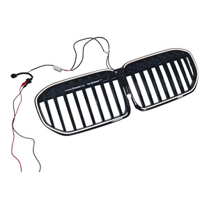 Per <span class=keywords><strong>BMW</strong></span> Serie 7 G12 19-22 Griglia Frontale <span class=keywords><strong>Nera</strong></span> Lucida con Luci LED, Griglia a Linea Singola con Luci, Set di Parti Modificate - Product Image 4