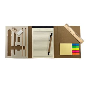 Cuaderno de Hojas Sueltas con Bolígrafo, Libreta Personalizada con Logotipo, Bloc de Notas Promocional con Bolígrafo, Borrador, Regla y Notas Adhesivas - Product Image 2
