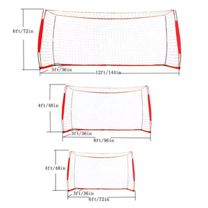 Juego de fútbol con marco de arco de portería de fútbol portátil de <span class=keywords><strong>redes</strong></span> <span class=keywords><strong>deportivas</strong></span> de alta calidad con bolsa de transporte <span class=keywords><strong>para</strong></span> equipo de red de práctica de entrenamiento - Product Image 6