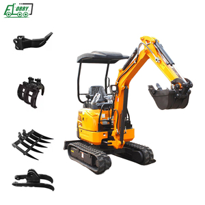 Mini-excavatrice sur chenilles hydraulique ELORRY EL18 à cabine haute, petite pelleuse sur chenilles - Product Image 2