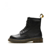 Bottines Martin à lacets en cuir grainé