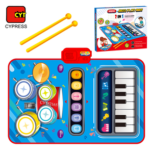Instrument de musique Jouets d'apprentissage 2 en 1 <span class=keywords><strong>Piano</strong></span> Clavier et <span class=keywords><strong>Jazz</strong></span> Drum Play Mat Pour Enfants - Product Image 1