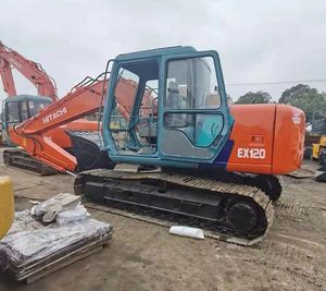 Excavatrice hydraulique sur chenilles Hitachi ZX120 EX120-5 d'occasion d'origine japonaise, 12 tonnes, pelle d'occasion - Product Image 6