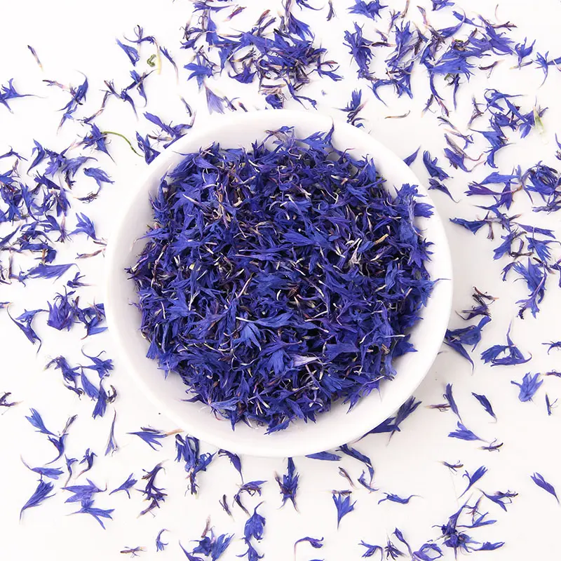 ISO 22000 Lebensmittelqualität hochwertige natürliche getrocknete blaue Maisblumenblätter für Tee Kuchen Seife Dekoration Blumen für Hochzeit DIY