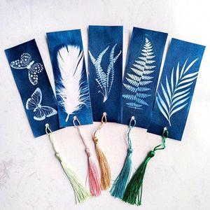 <span class=keywords><strong>Kit</strong></span> de papier <span class=keywords><strong>cyanotype</strong></span> signets de bricolage avec glands papier d'art d'impression solaire activé par le soleil pour le projet de bricolage d'artisanat d'art - Product Image 1