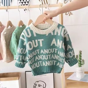 Automne et hiver <span class=keywords><strong>pull</strong></span> en tricot pour enfants motif de <span class=keywords><strong>Noël</strong></span> conception de bébé <span class=keywords><strong>garçon</strong></span> en coton chaud avec décoration Jacquard - Product Image 5