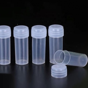 Flacons échantillons en plastique de 5 ml avec logo personnalisé 2023, tubes à essai, mini-bouteilles, flacons de stockage translucides à vendre - Product Image 5