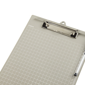 Comix Clipboard <b>A4</b> Plastic Grid Design Office Writing Pad Blue And Black - Product Image 2
